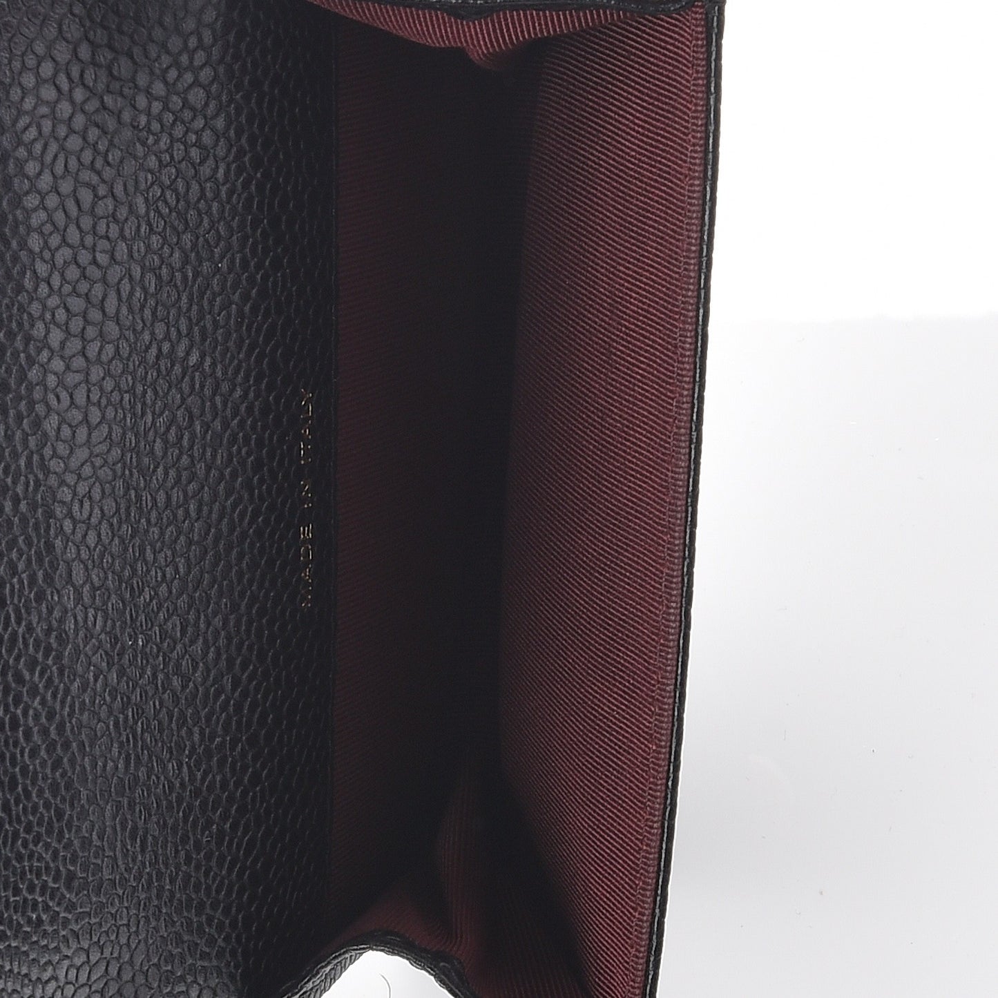Caviar Quilted Flap Card Holder Black