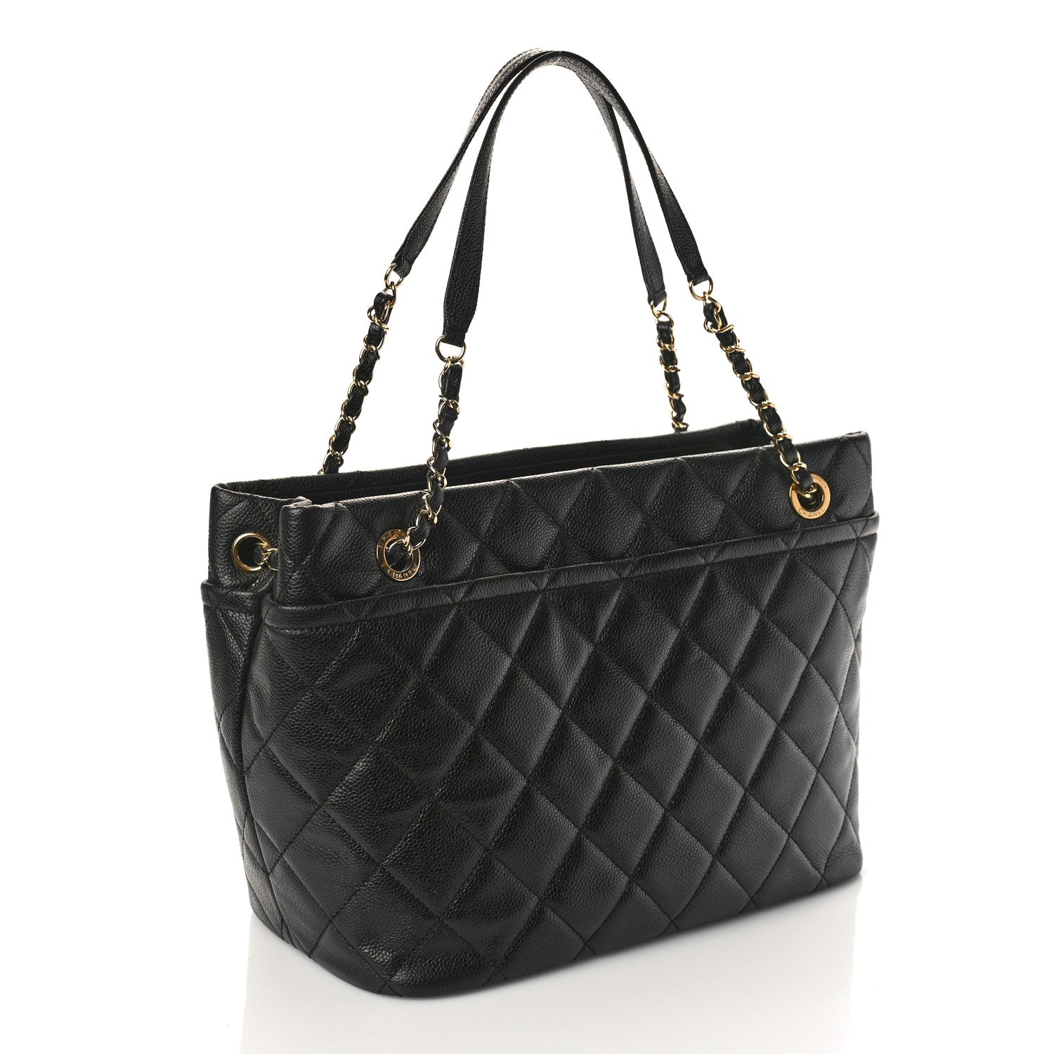 Chanel Caviar Quilted Timeless CC Soft Tote Black 3 of 10