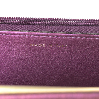 Chanel Iridescent Lambskin Quilted Wallet On Chain WOC Purple 7 of 12