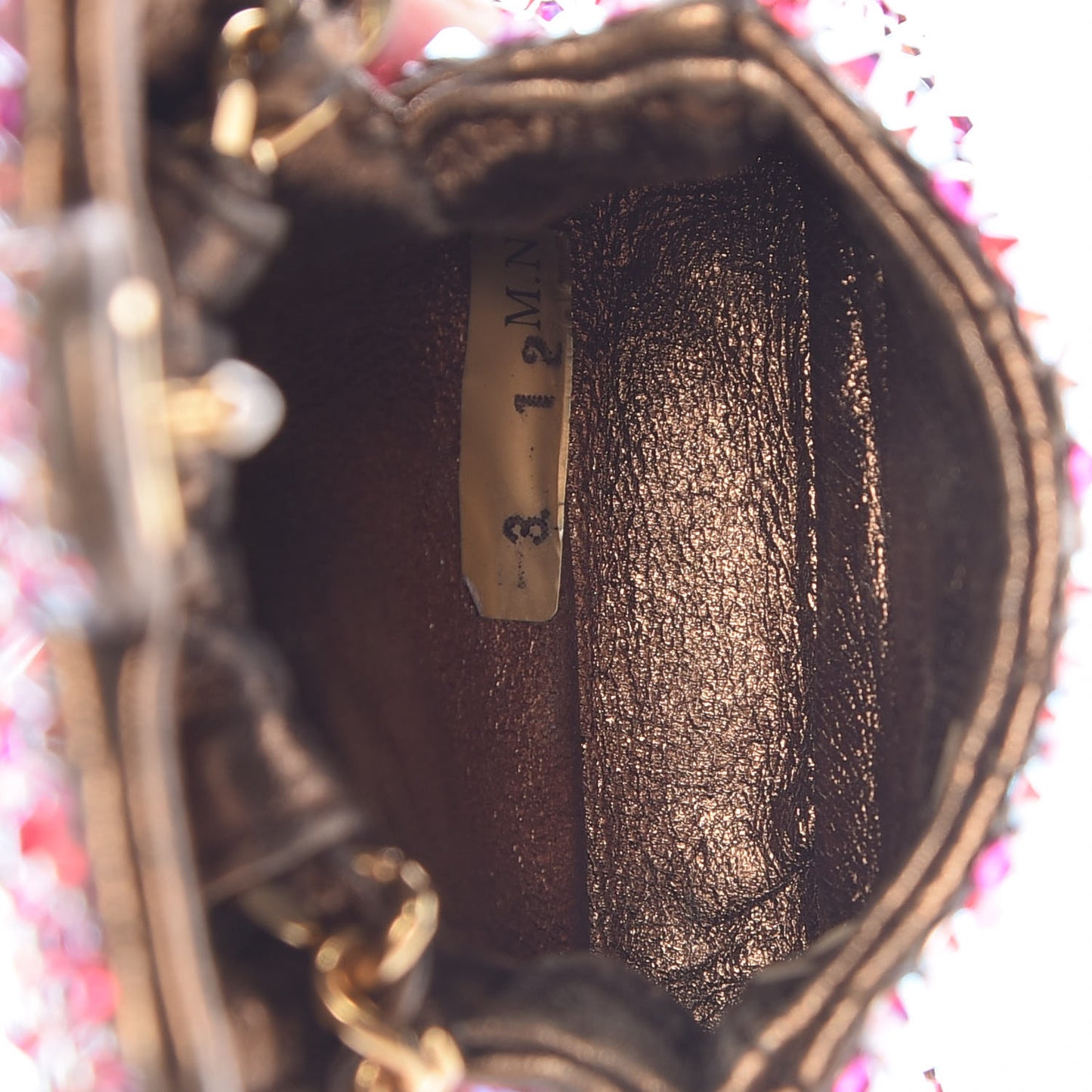 Metallic Lambskin Micro Flap