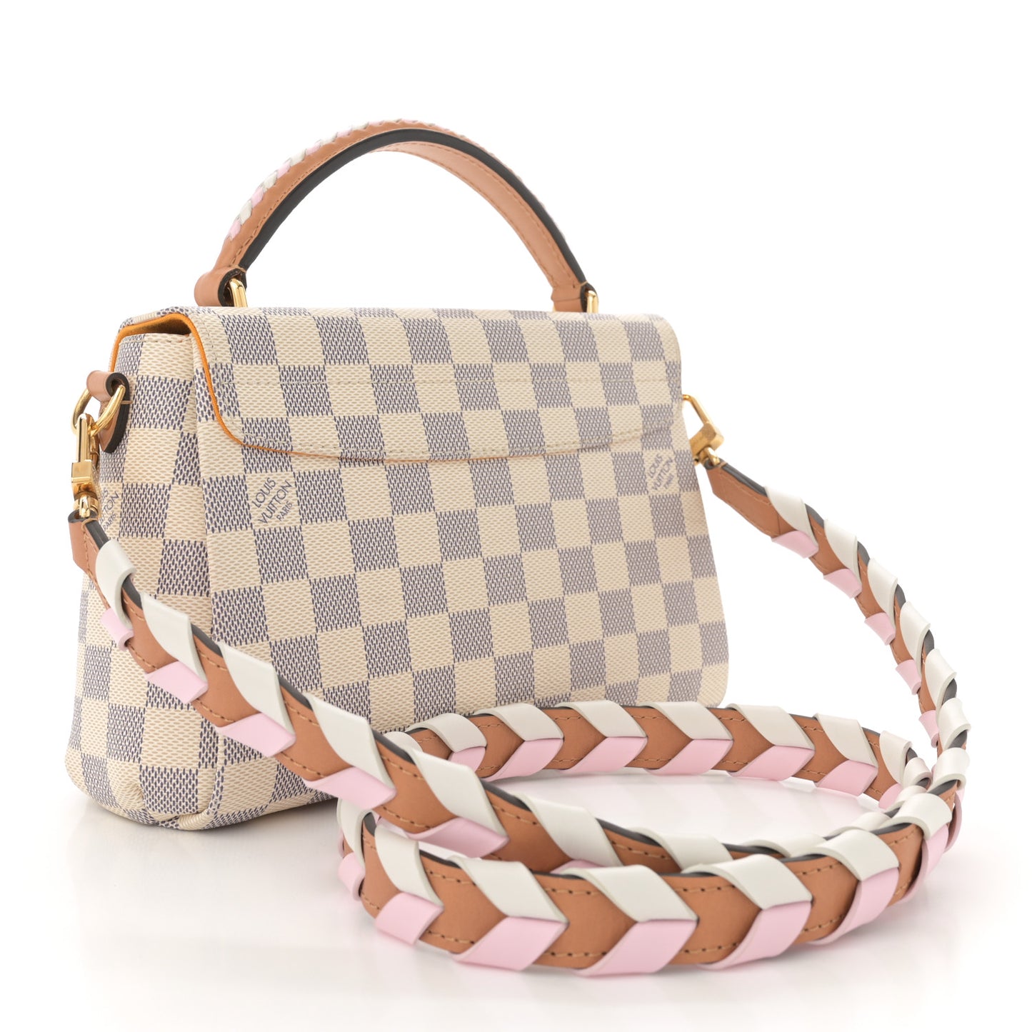 Damier Azur Braided Croisette Rose