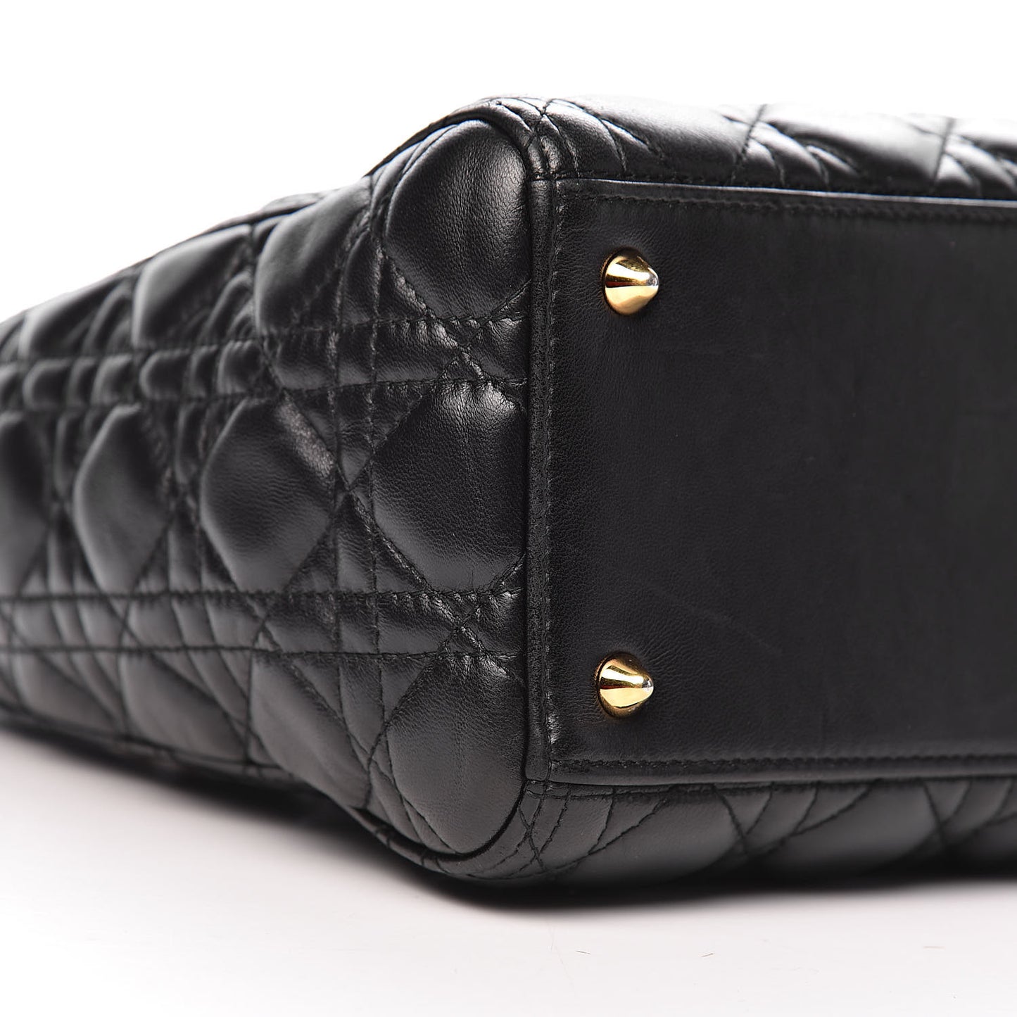 Lambskin Cannage Medium Lady Dior Black