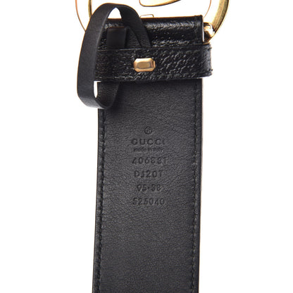Gucci Textured Calfskin Double G 40mm Belt 95 38 Black 4 of 9