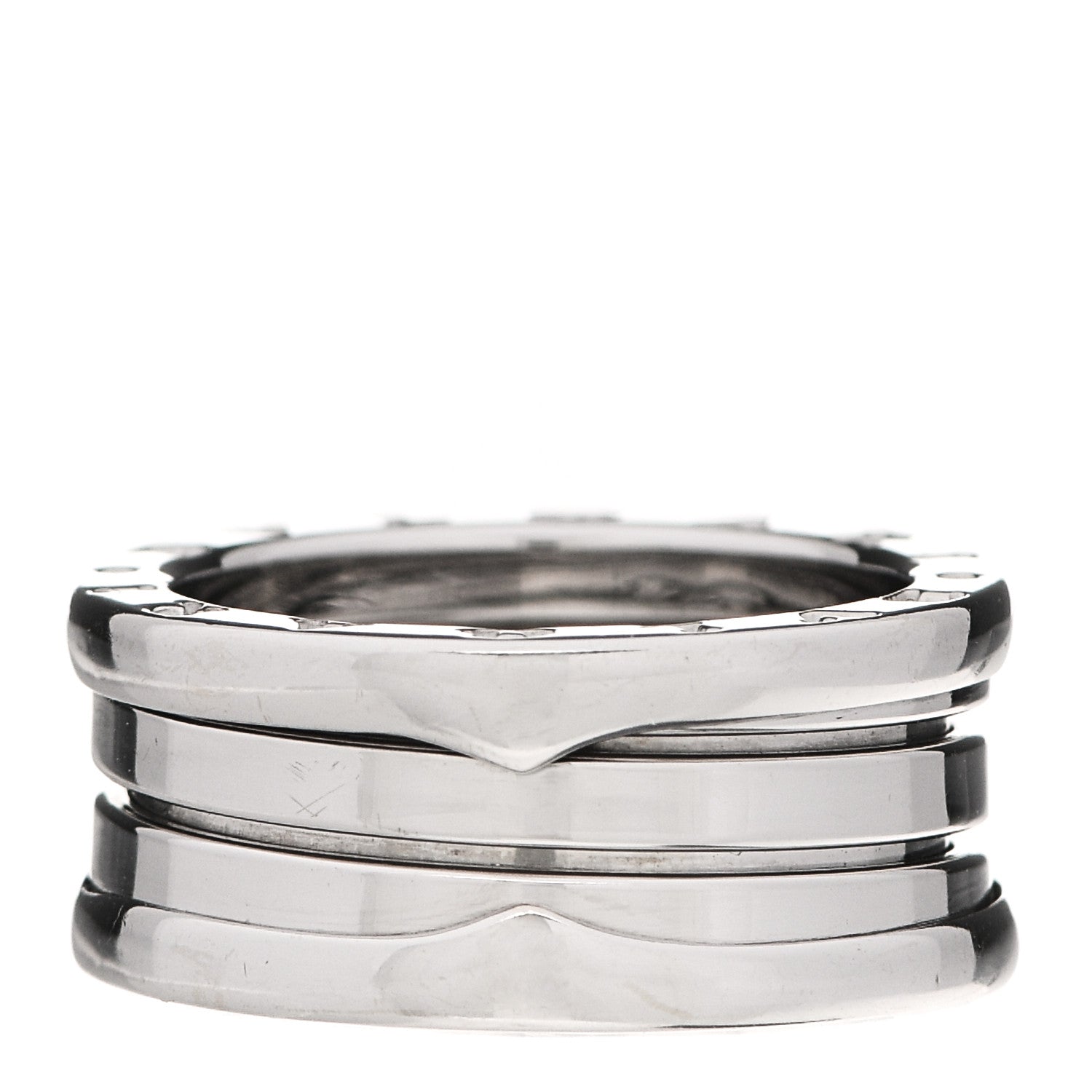 Bulgari 18K White Gold B.Zero1 Three-Band Ring 49 5 3 of 5