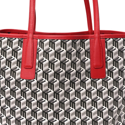 MCM Visetos Medium Liz Reversible Shopper Tote Ruby Red 15 of 19