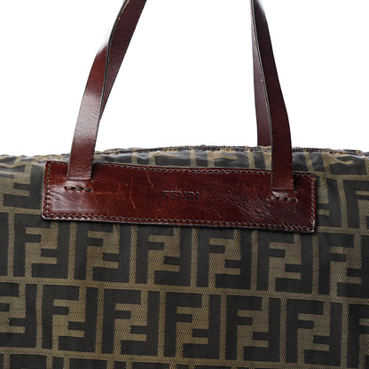 Fendi Zucca Travel Tote Tobacco 9 of 10