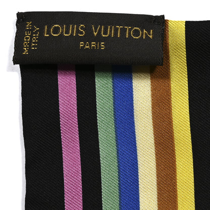 Louis Vuitton LV X TM Silk Monogram Multicolor Bandeau Black 3 of 4