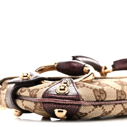 Gucci Monogram Small Horsebit Chain Clutch Purple 9 of 12