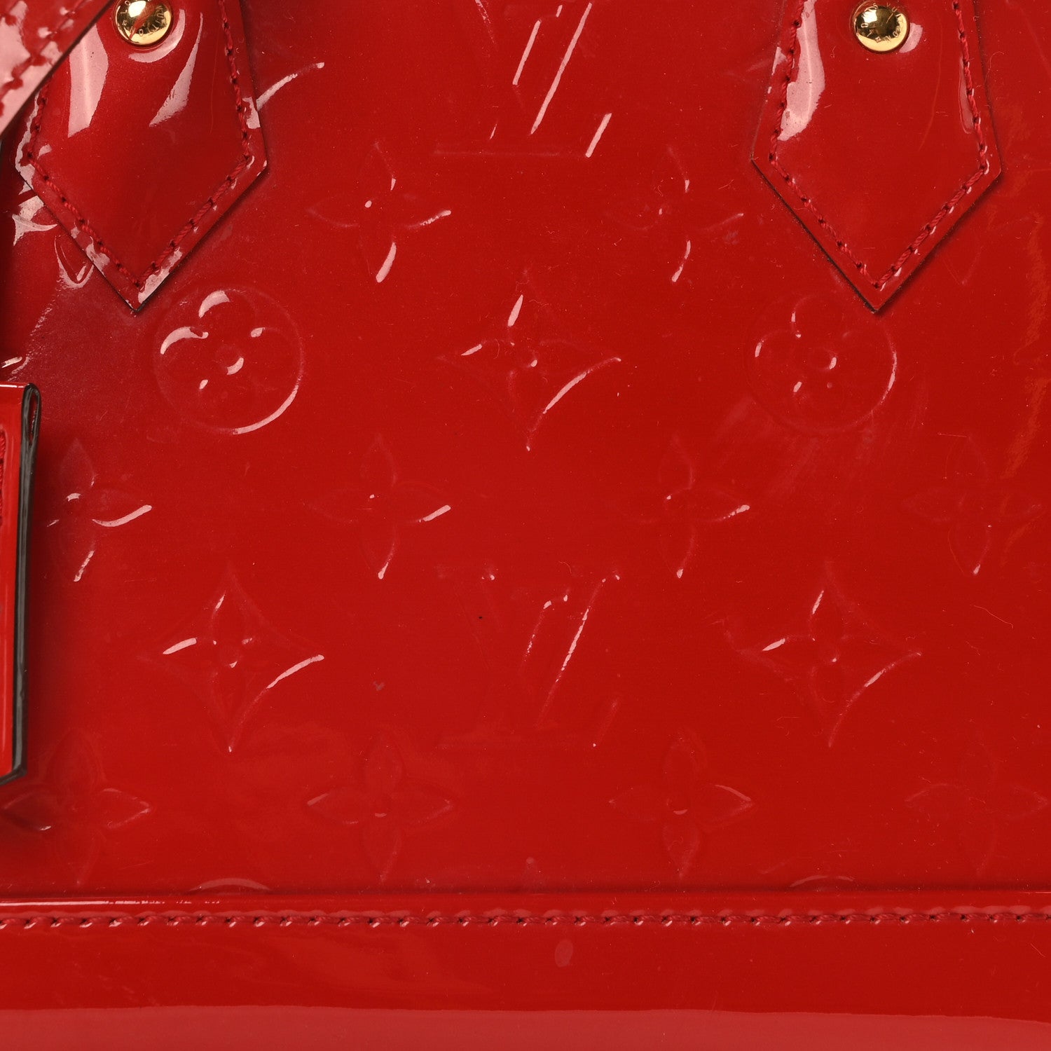 Louis Vuitton Vernis Alma BB Cherry 8 of 11