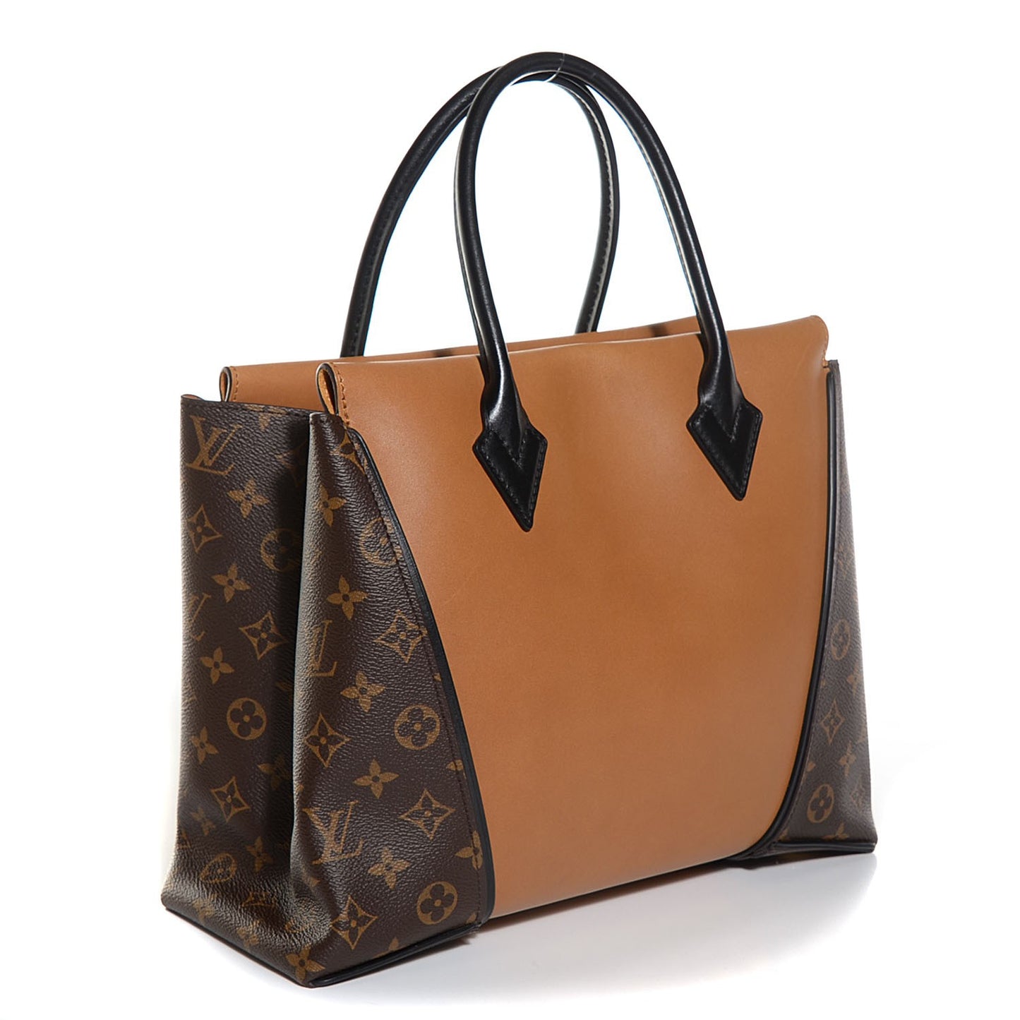 Monogram Cuir Orfevre Tote W PM Noisette