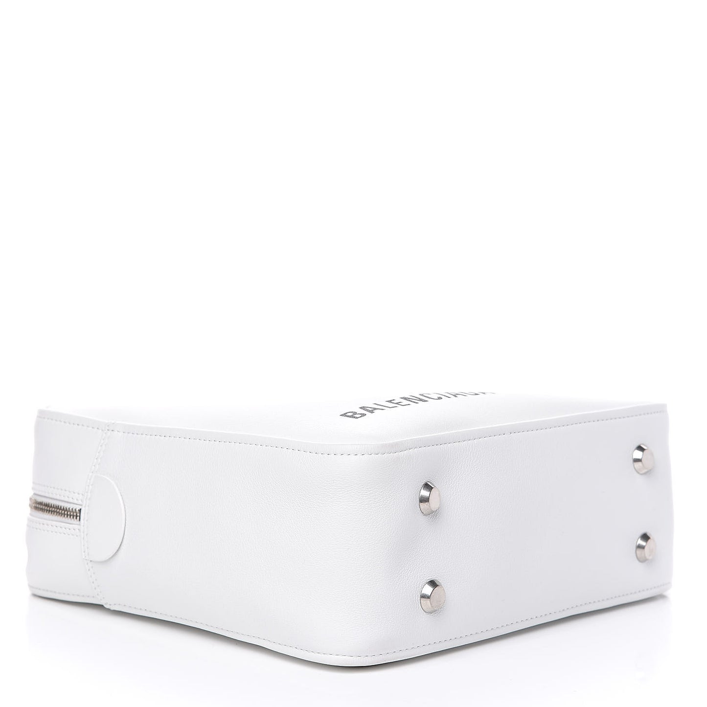 Calfskin S Triangle Duffle White