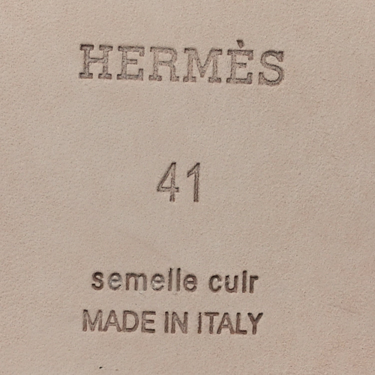 Hermes Epsom Oran Sandals 41 Rose Pale 7 of 8
