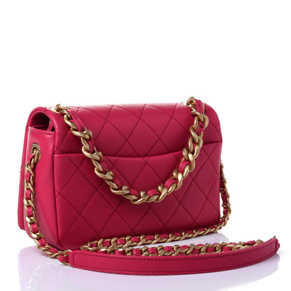 Chanel Caviar Quilted Small Fashion Therapy Flap Bag Dark Pink 2 of 4