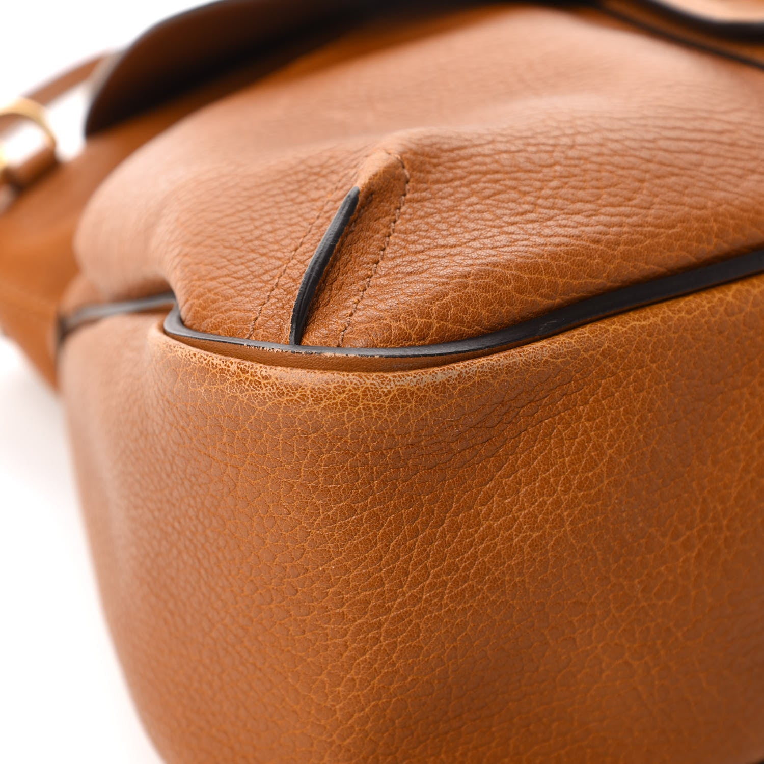 Chloe Grained Lambskin Medium Lexa Shoulder Bag Mustard Brown 14 of 14