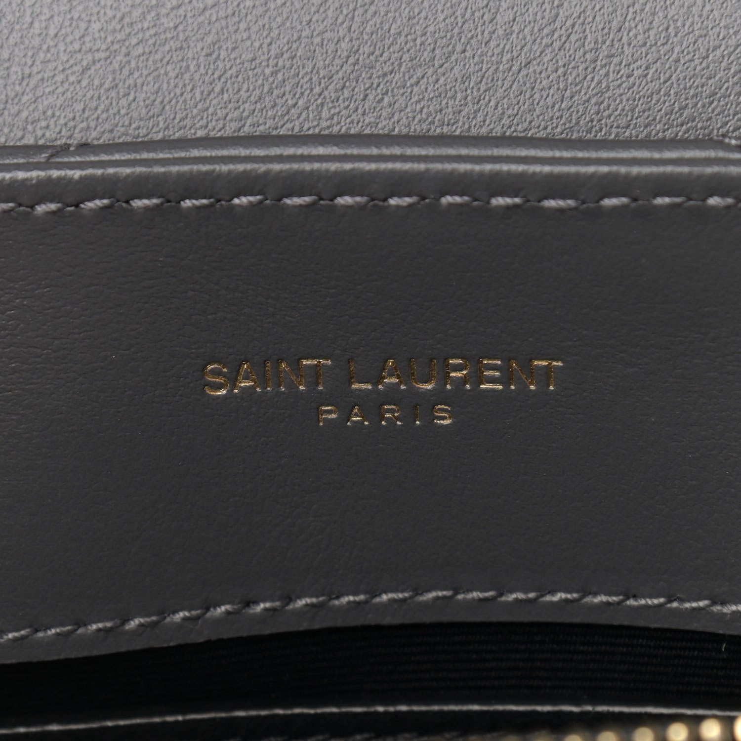 Saint Laurent Calfskin Y Quilted Monogram Small Loulou Chain Satchel Storm 7 of 12