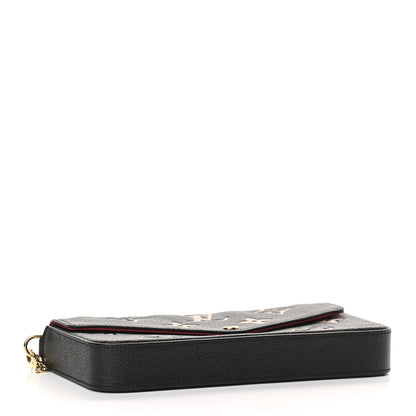 Louis Vuitton Empreinte Monogram Giant Felicie Pochette Black Beige 5 of 9