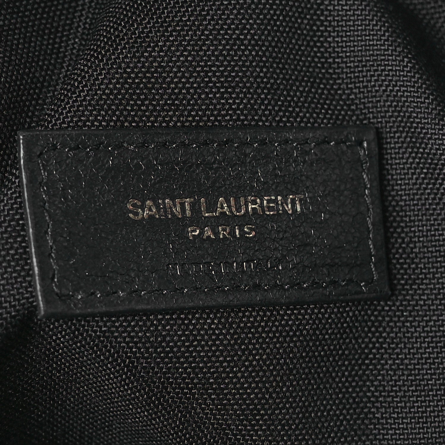 Saint Laurent Lambskin Logo Ripstop Body Belt Bag Black 6 of 11