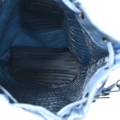 Prada Re-Nylon Saffiano Vela Bucket Wristlet Celeste 5 of 10