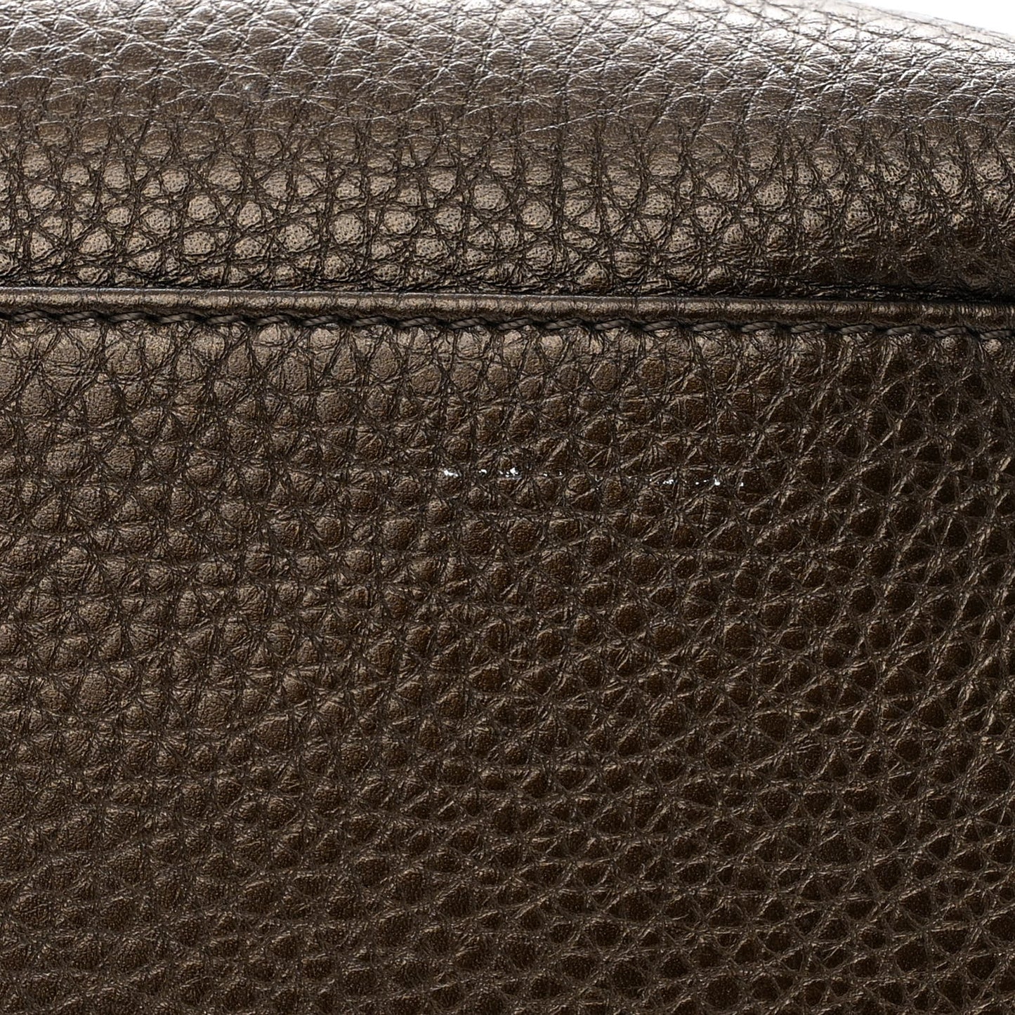 Metallic Deerskin Cerf Executive Shopper Tote Copper