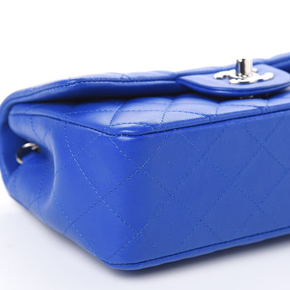 Chanel Lambskin Quilted Mini Rectangular Flap Royal Blue 8 of 11
