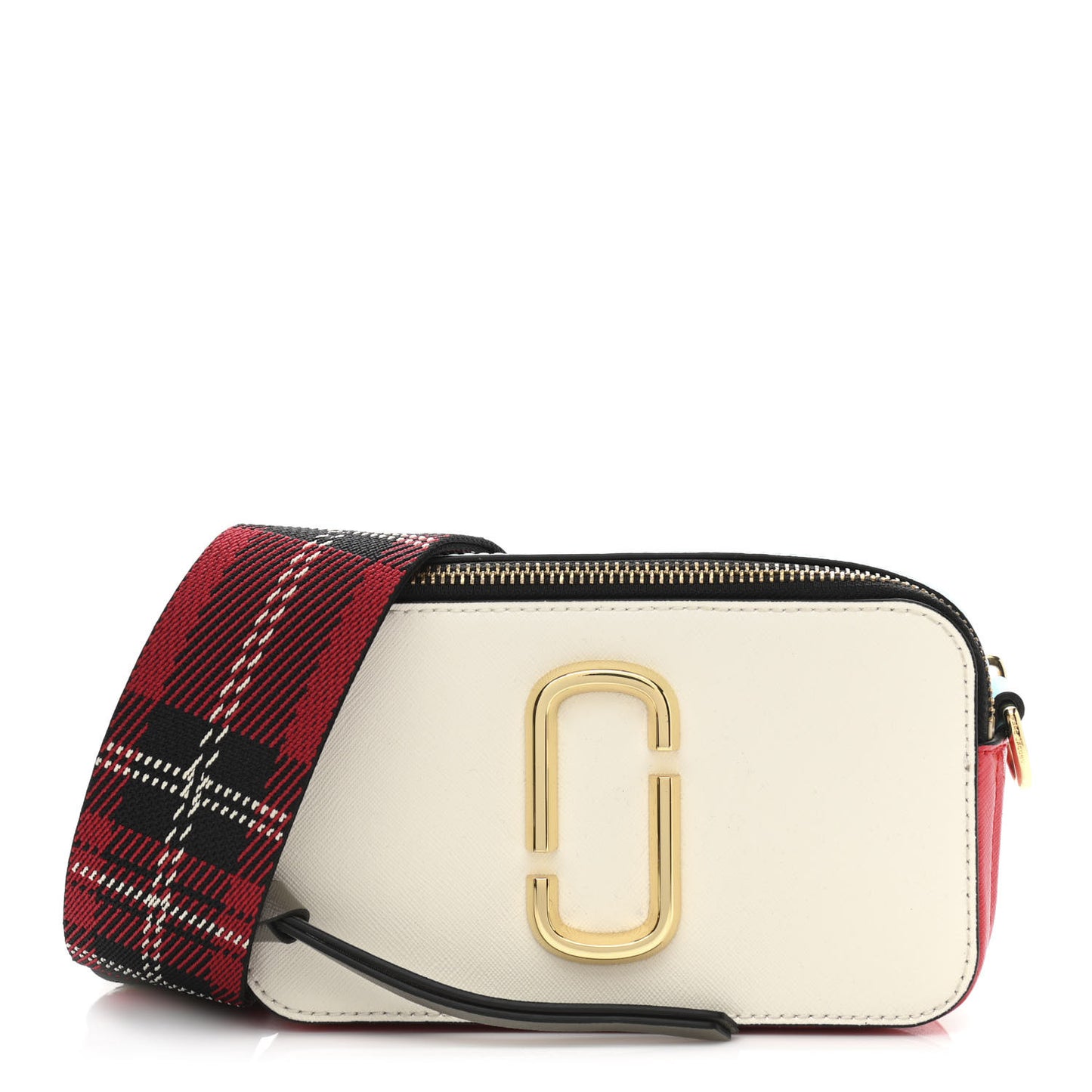 Saffiano Small Snapshot Camera Bag Porcelain Multi