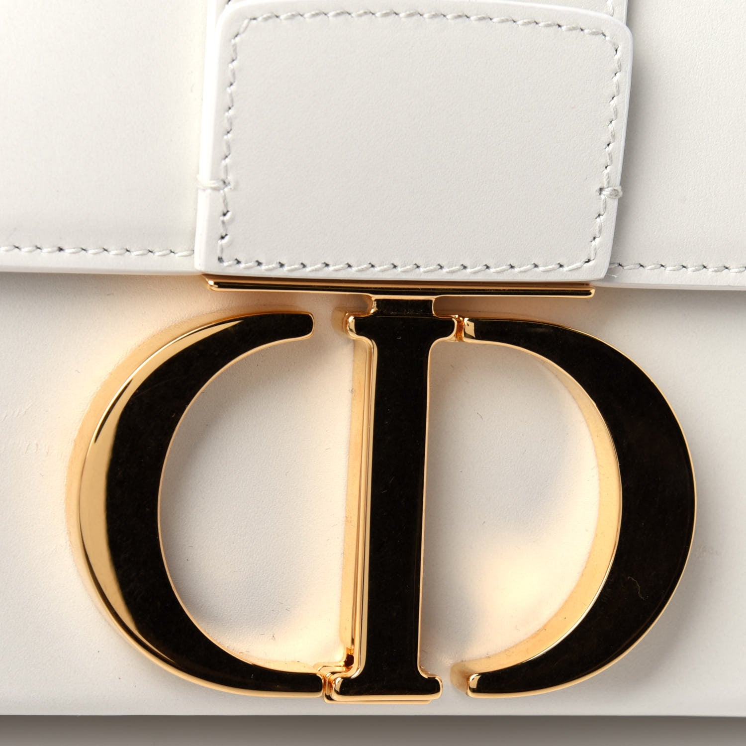 Christian Dior Smooth Calfskin 30 Montaigne Box Bag White 10 of 11