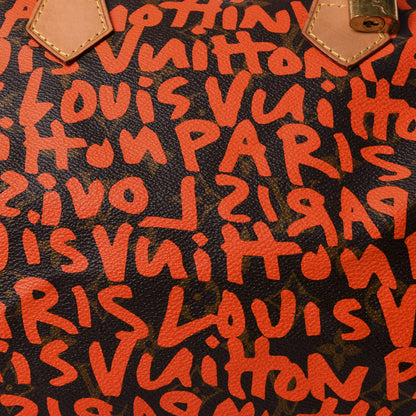 Louis Vuitton Monogram Graffiti Speedy 30 Orange 7 of 7