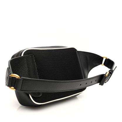Gucci X ADIDAS Textured Dollar Calfskin Belt Bag Black 3 of 9