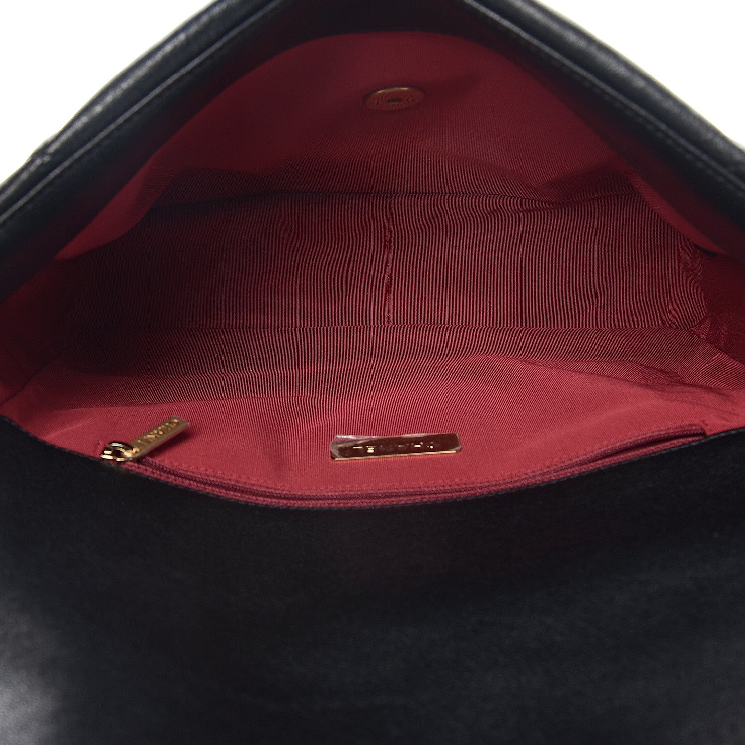 Chanel Lambskin Quilted Large 19 Flap Black 4 of 9