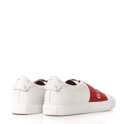 Givenchy Calfskin Band Logo Womens Urban Street Sneakers 42 White Red 4 of 8