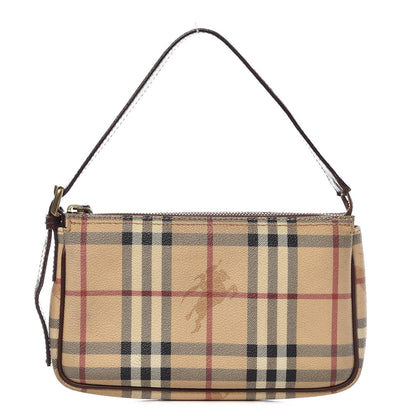 Burberry Haymarket Check Pochette Chocolate 1 of 11
