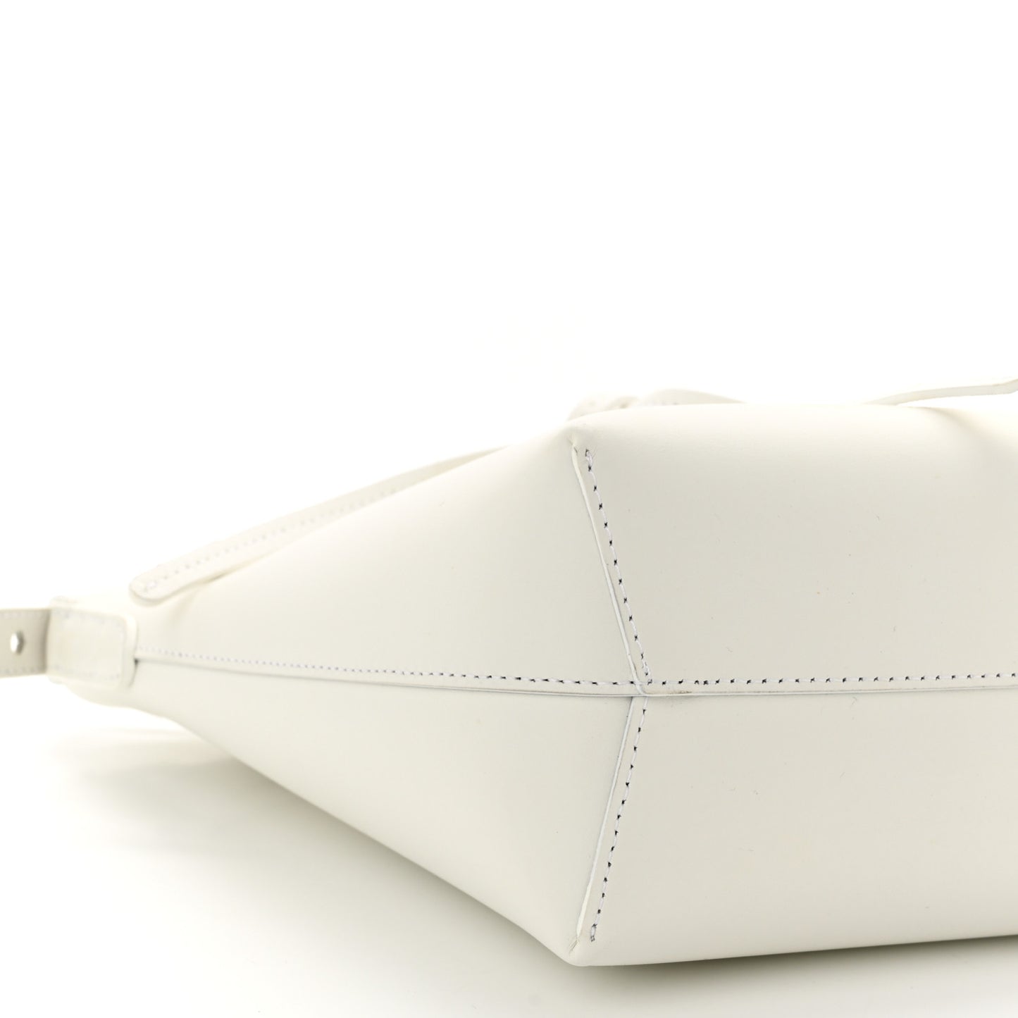 Calfskin Mini Mini Bucket Bag White