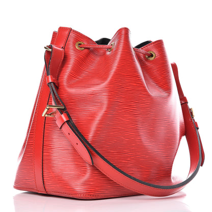 Louis Vuitton Epi Petit Noe Castillan Red 3 of 11