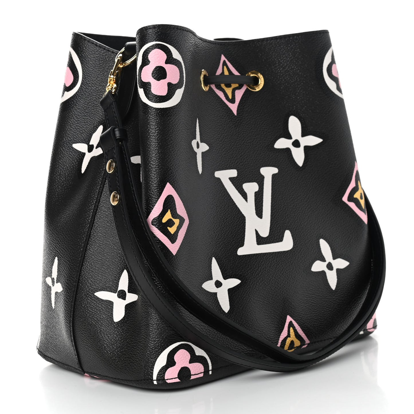Monogram Giant Wild At Heart Neonoe MM Black