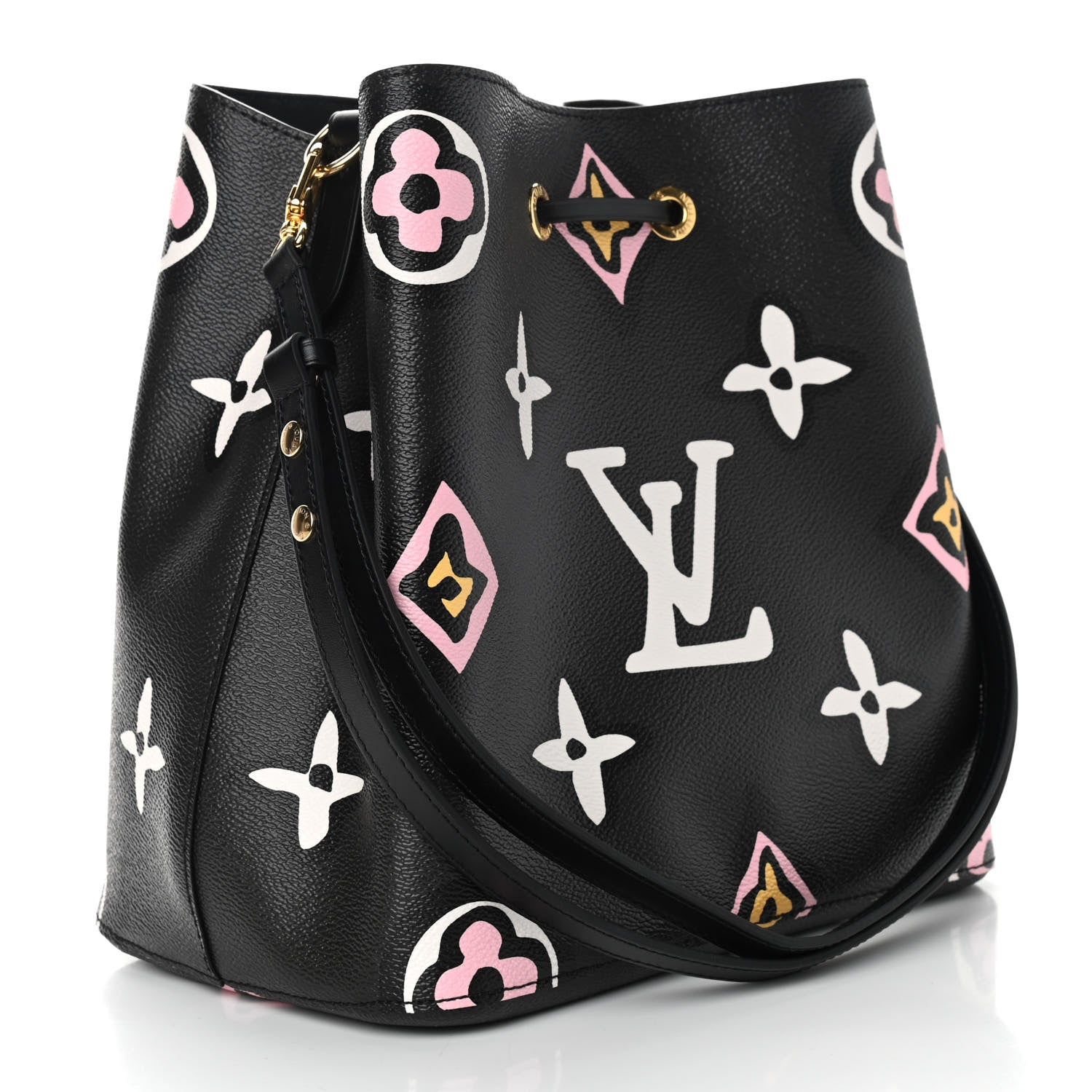 Louis Vuitton Monogram Giant Wild At Heart Neonoe MM Black 3 of 9