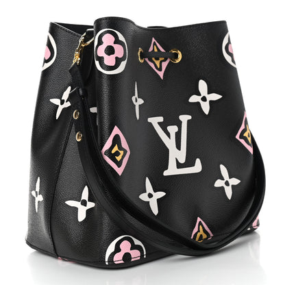 Louis Vuitton Monogram Giant Wild At Heart Neonoe MM Black 3 of 9