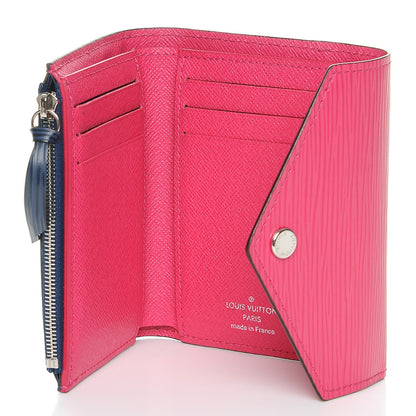 Louis Vuitton Epi Victorine Wallet Indigo Hot Pink 5 of 7