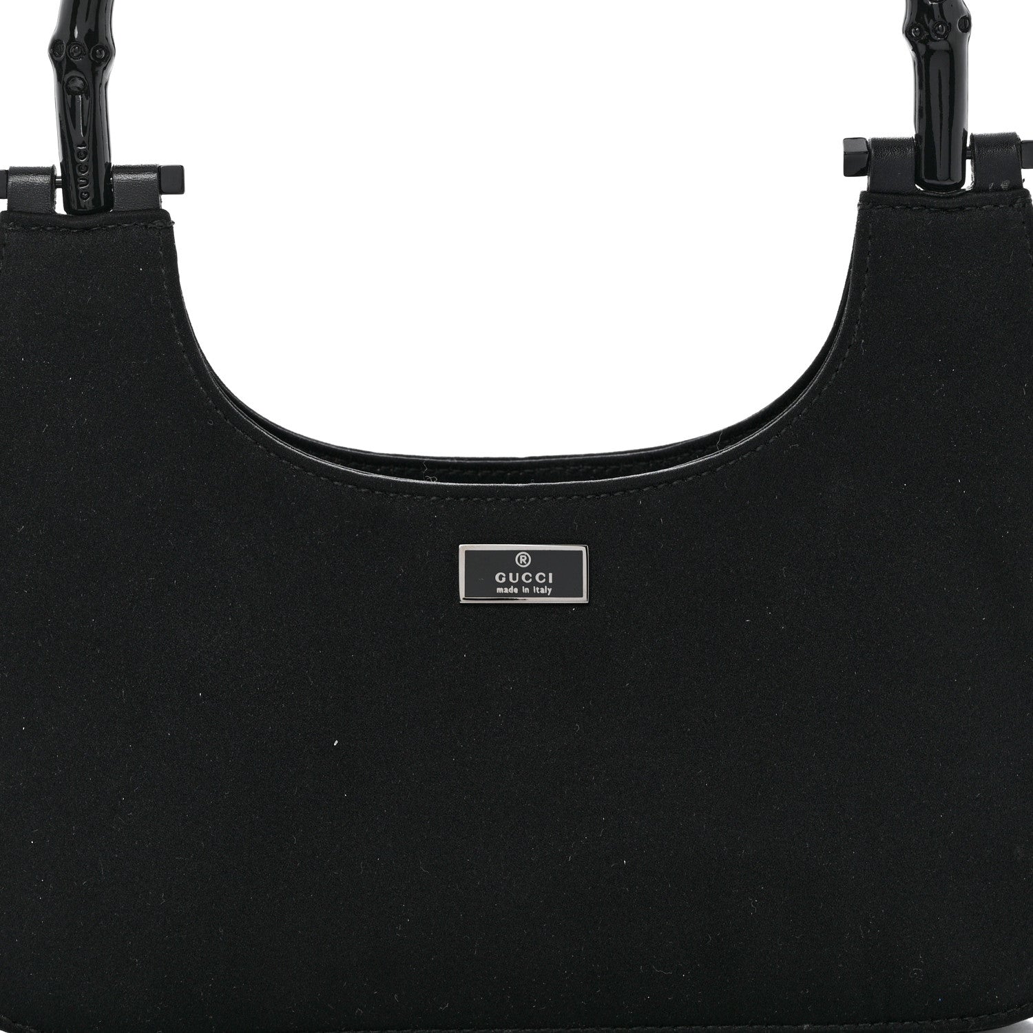 Gucci Nylon Bamboo Top Handle Hobo Black 7 of 9