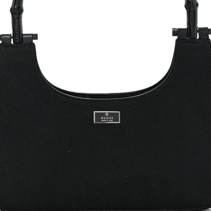Gucci Nylon Bamboo Top Handle Hobo Black 7 of 9