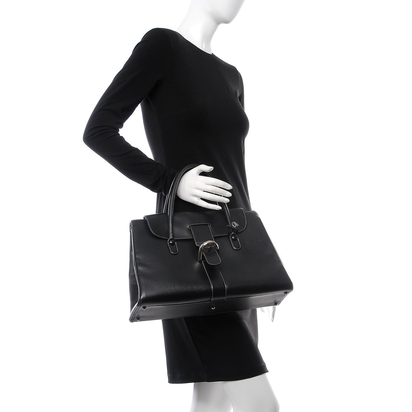 Calfskin Brillant Cabas Black