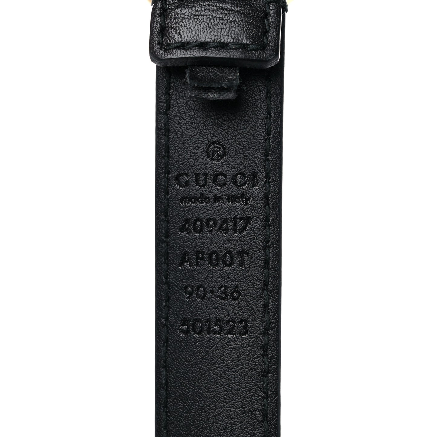 Calfskin Double G 20mm Belt 90 36 Black