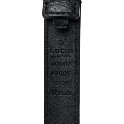 Gucci Calfskin Double G 20mm Belt 90 36 Black 3 of 6