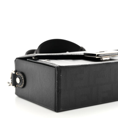 Fendi Vitello King FF Lines Embossed Baguette Soft Trunk Black 8 of 9