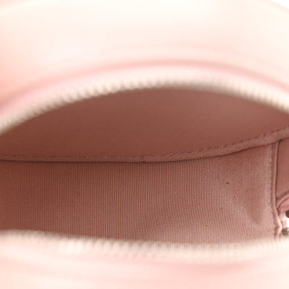 Chanel Goatskin Camellia Quilted Round Clutch With Chain Light Pink 5 of 11