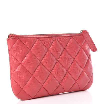 Chanel Caviar Quilted Small Cosmetic Case Pink 3 of 13