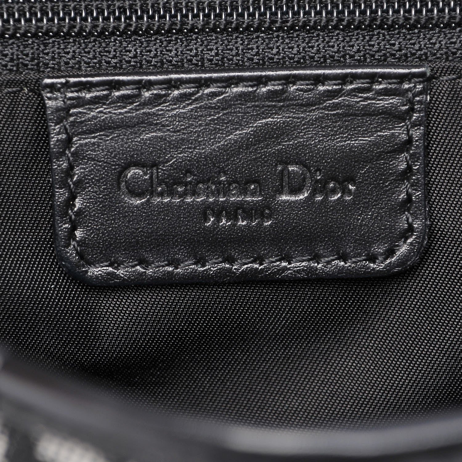 Christian Dior Monogram Saddle Bag Black 5 of 9