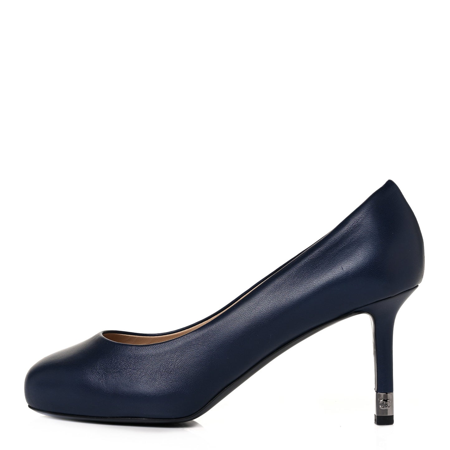 Lambskin CC Pumps 37 Navy