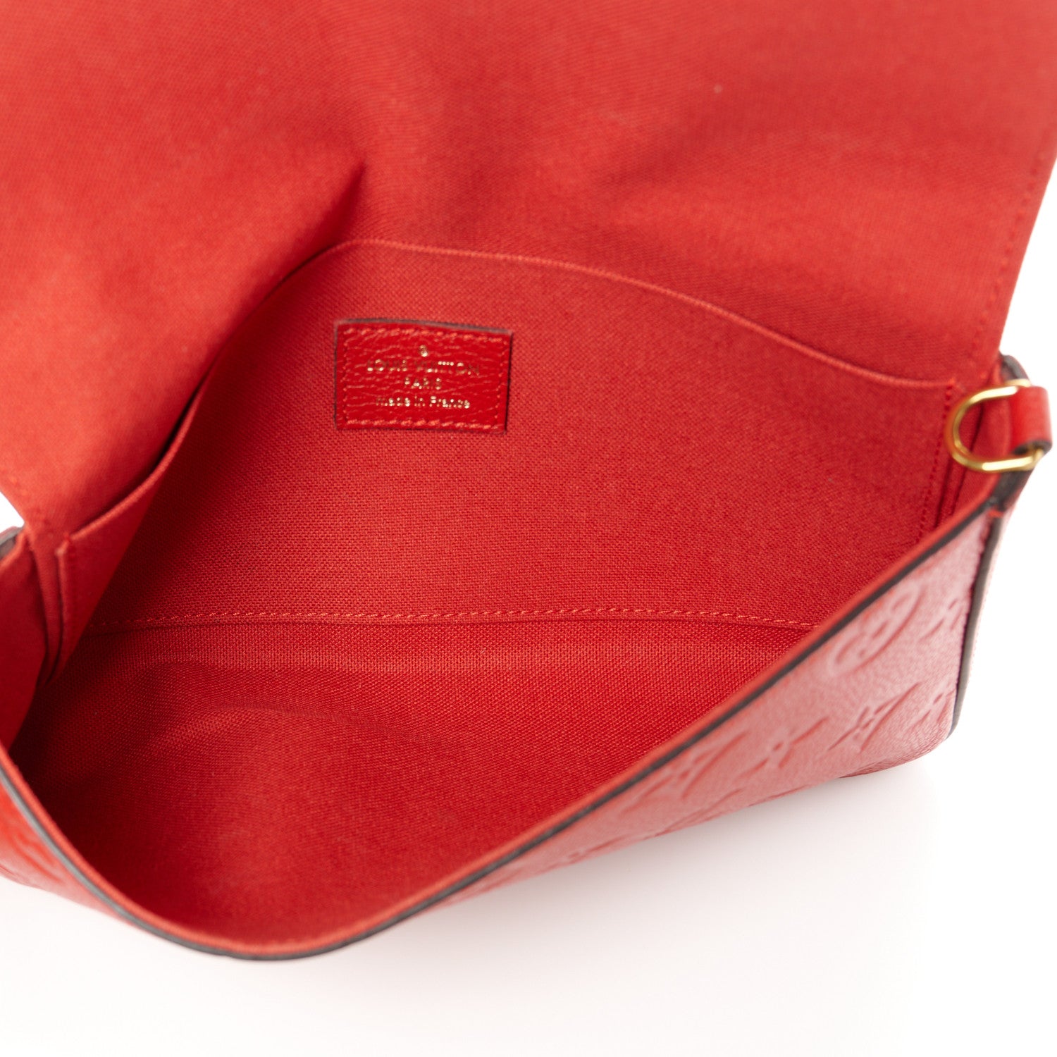 Louis Vuitton Empreinte Pochette Felicie Chain Wallet Scarlet 6 of 13