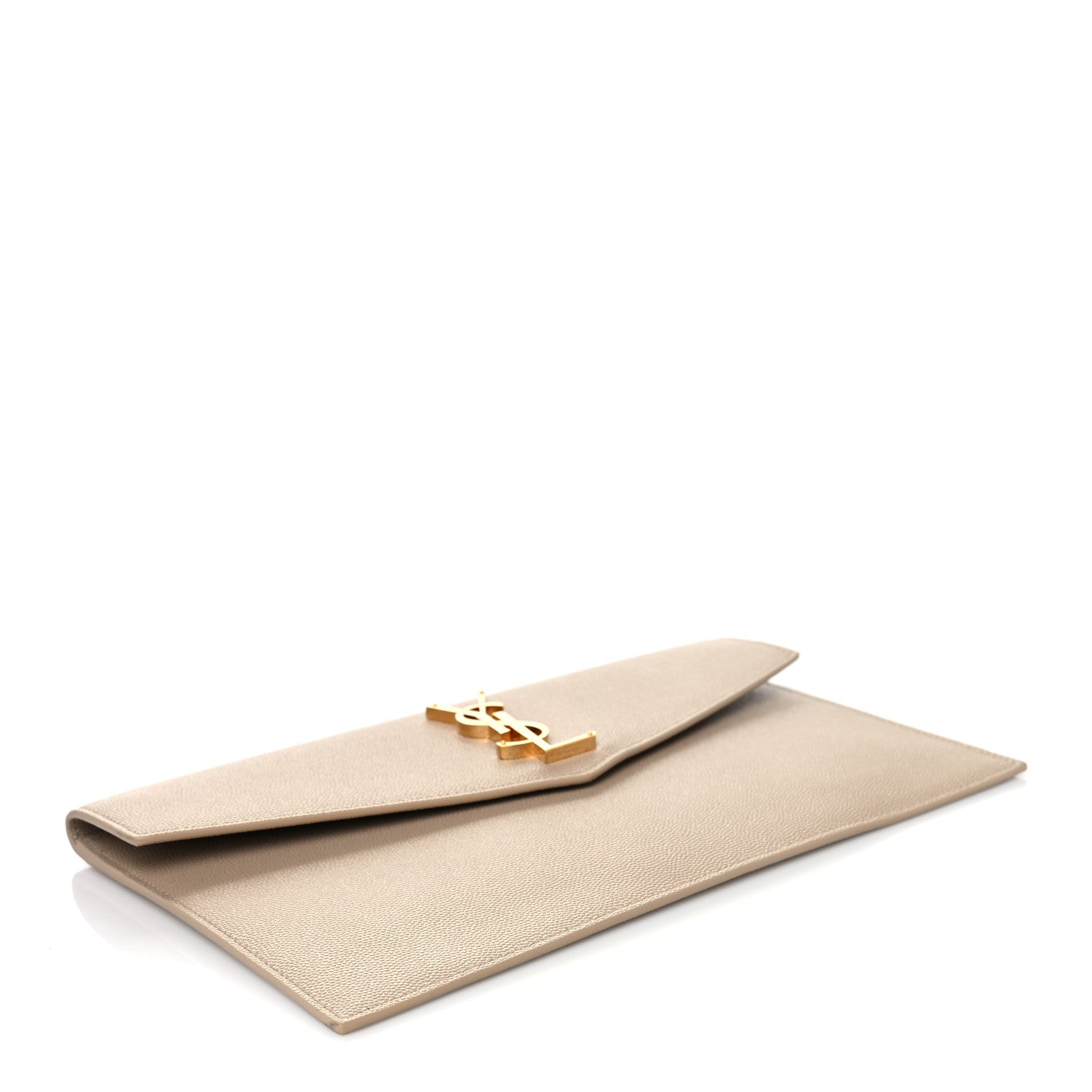 Saint Laurent Grain De Poudre Uptown Pouch Dark Beige 4 of 9