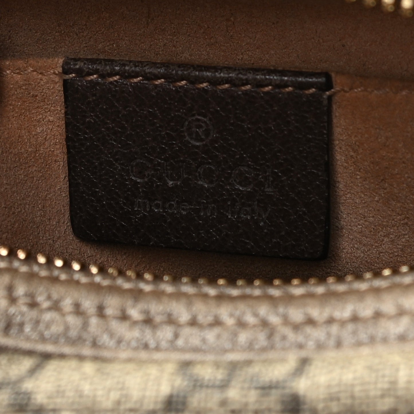 GG Supreme Monogram Web Small Ophidia Belt Bag 95 38 Dark Brown